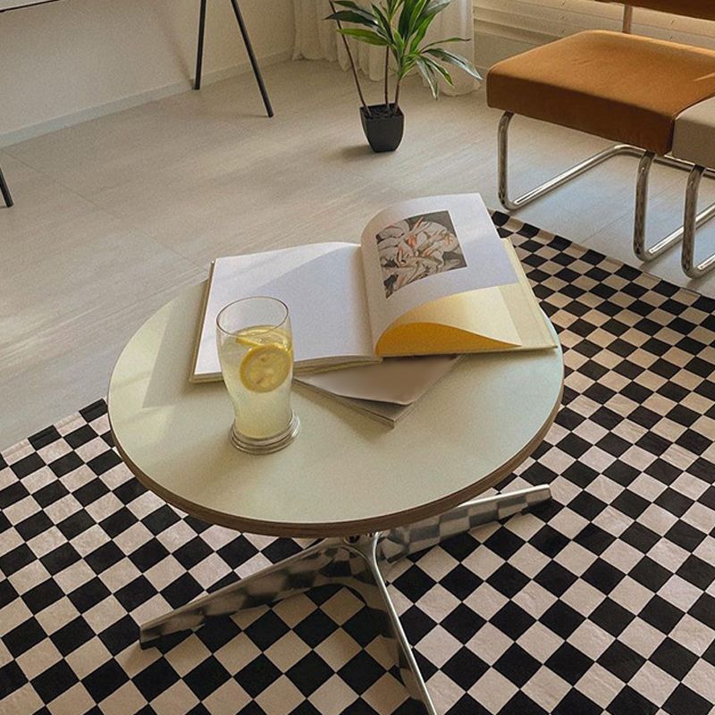 Geometric Coffee Table Contemporary Wood 15.7'' Cocktail Table