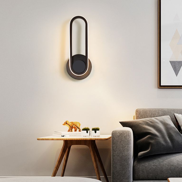 11.8" Height Modern Simplicity LED Wall Lamp 330° Rotatable Line Light for Bedroom