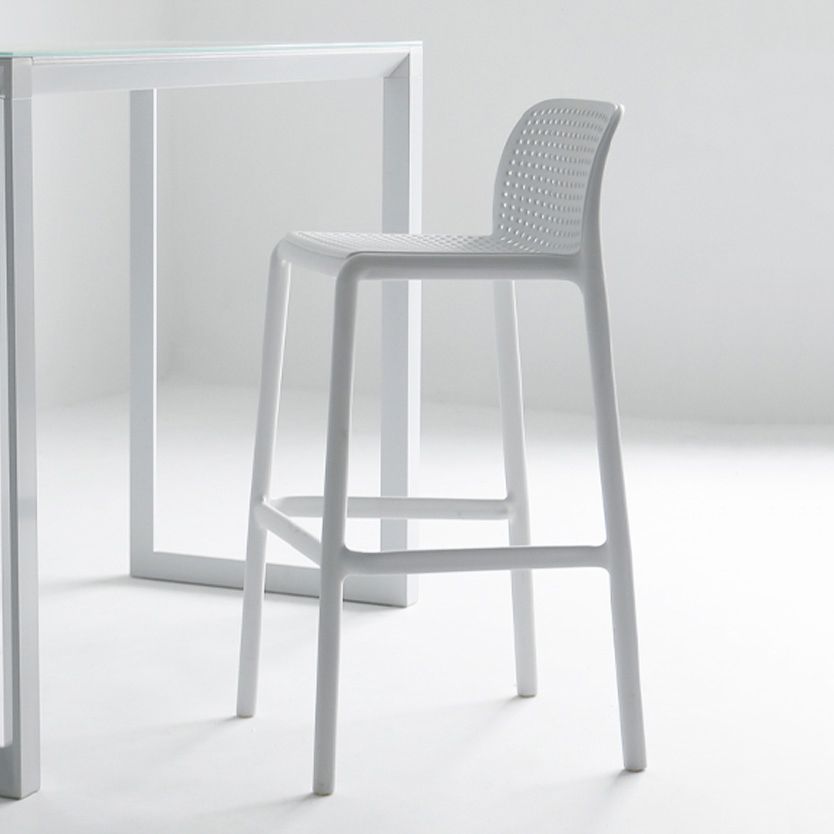 Modern Style Bar-stool Plastic Counter Bar Stool with Plastic Legs for Restaurant