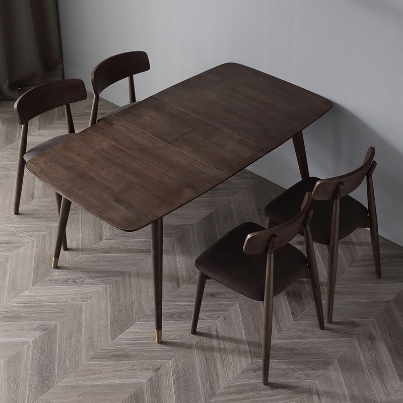 Silla de comedor de madera estilo escandinavo, silla auxiliar de comedor con respaldo abierto (juego de 2)