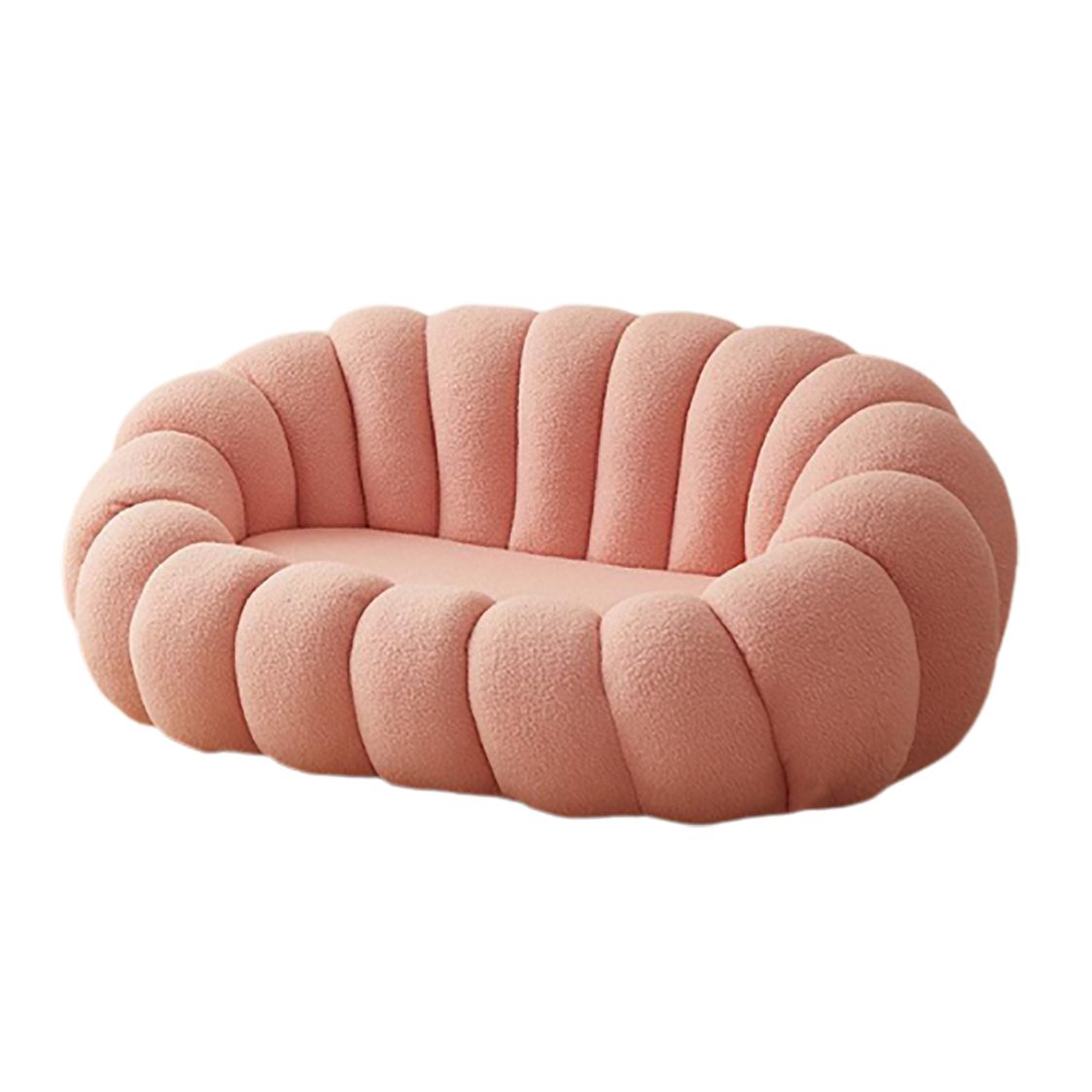Contemporary Sofa with Sloped Arms 26.77" High Standard Sofa