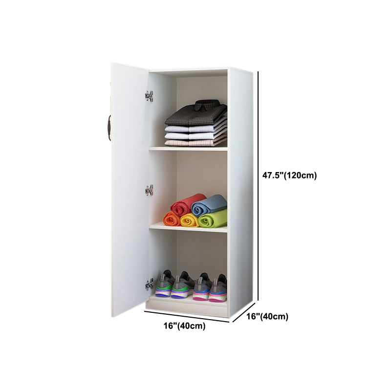 Hinged Wardrobe Closet Non-Hanging Wardrobe Armoire for Bedroom