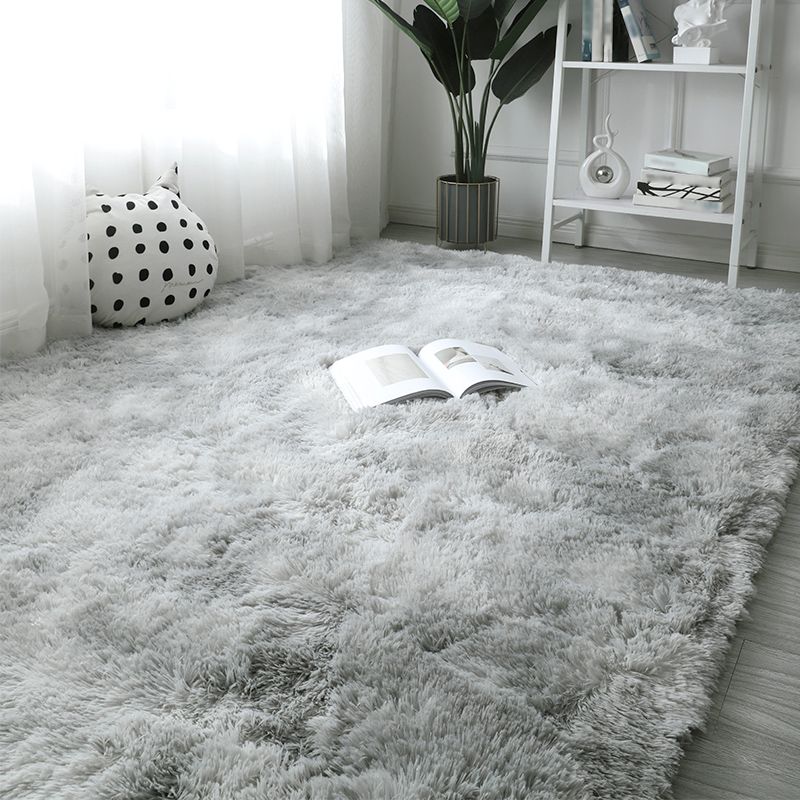 Multicolor Simple Area Carpet Polyester Solid Indoor Rug Anti-Slip Backing Carpet for Living Room