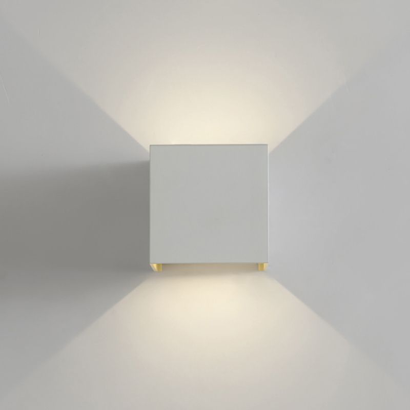 Aluminio de 2 luces Apliques de pared Flexiones de iluminación Geométricas Lámparas de apliques de pared de estilo moderno