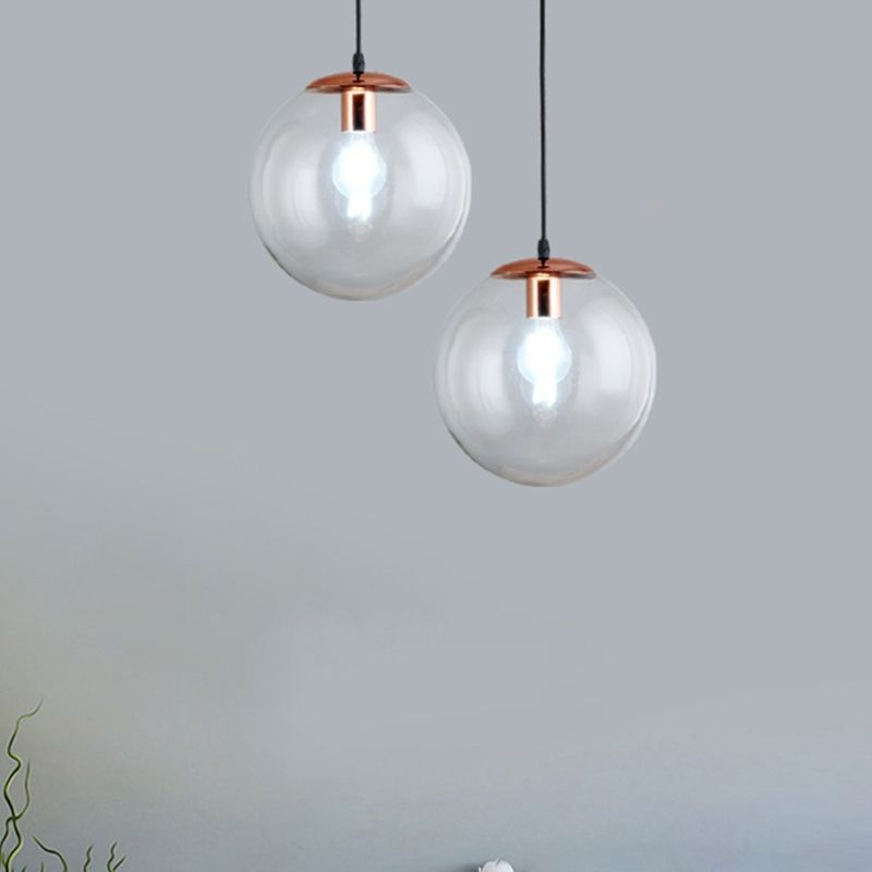 1 Light Spherical Pendant Lighting Modern simplicity Glass Pendant Ceiling Lights for Restaurant