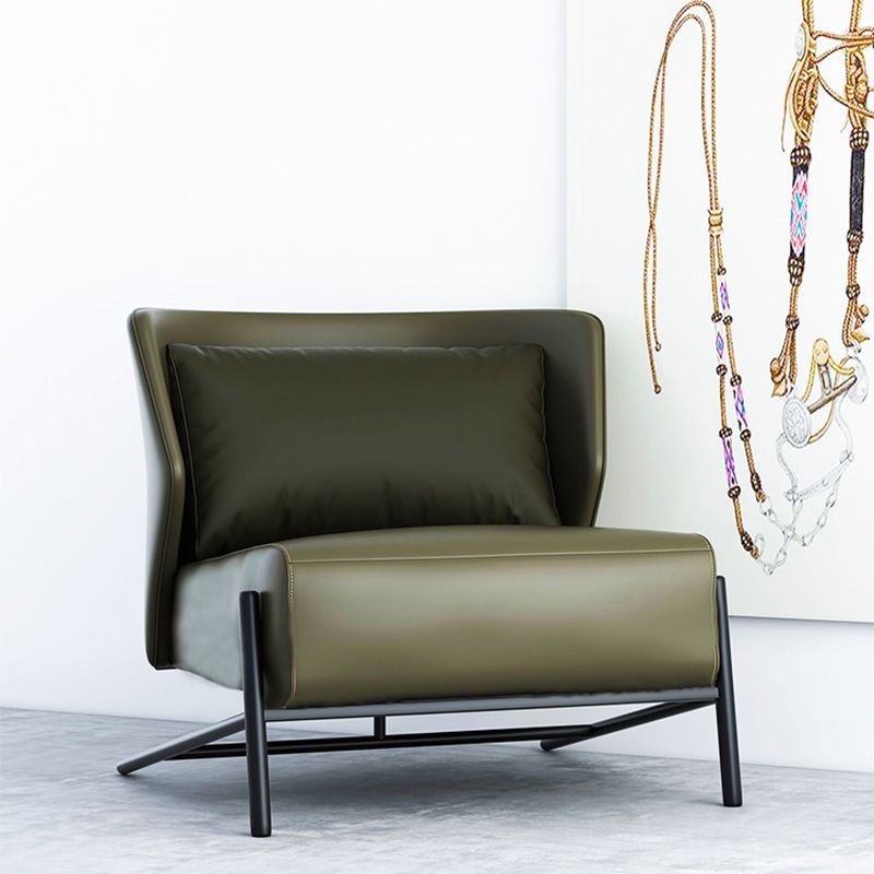 28.3"Wide Tight Back Armless Single Lounge Chair for Bedroom