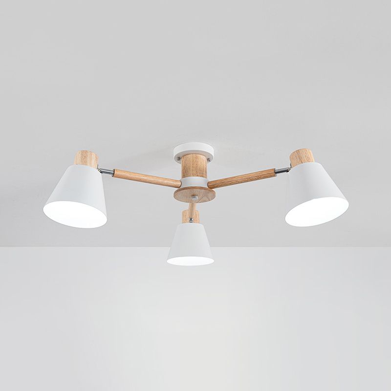 Multi luz colgante colgante colgante moderno de metal de estilo macarrón iluminación colgante para la cama