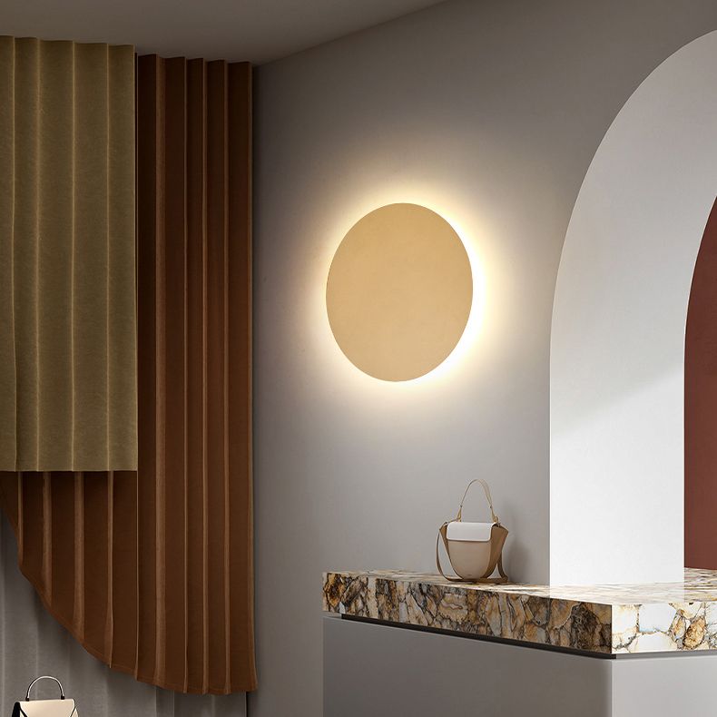 Goldene metallwandmontierte Leuchte moderne Stil kreisförmiger 1 Lichtwandleuchte