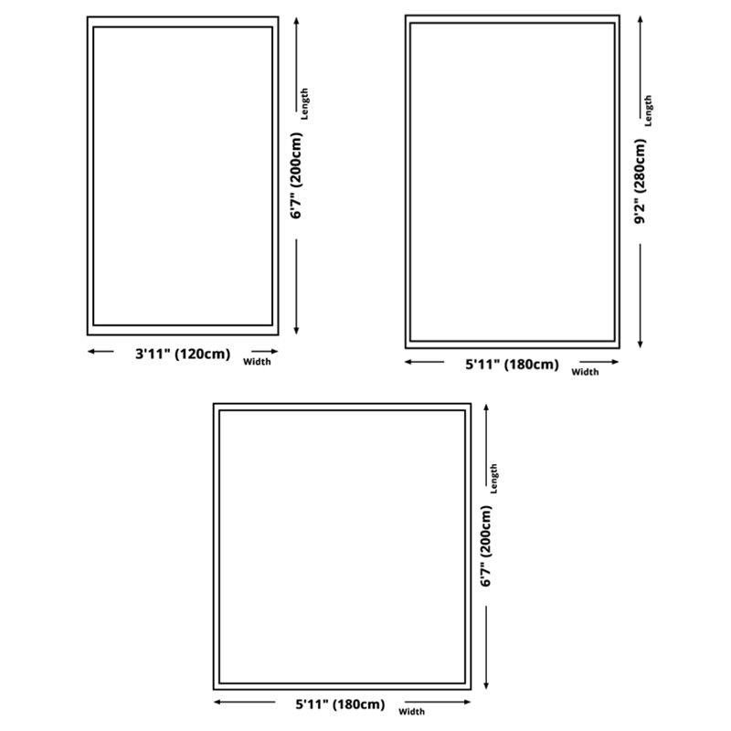 Modern Plain Carpet Living Room Rug Polyester Stain Resistant Shag Rug