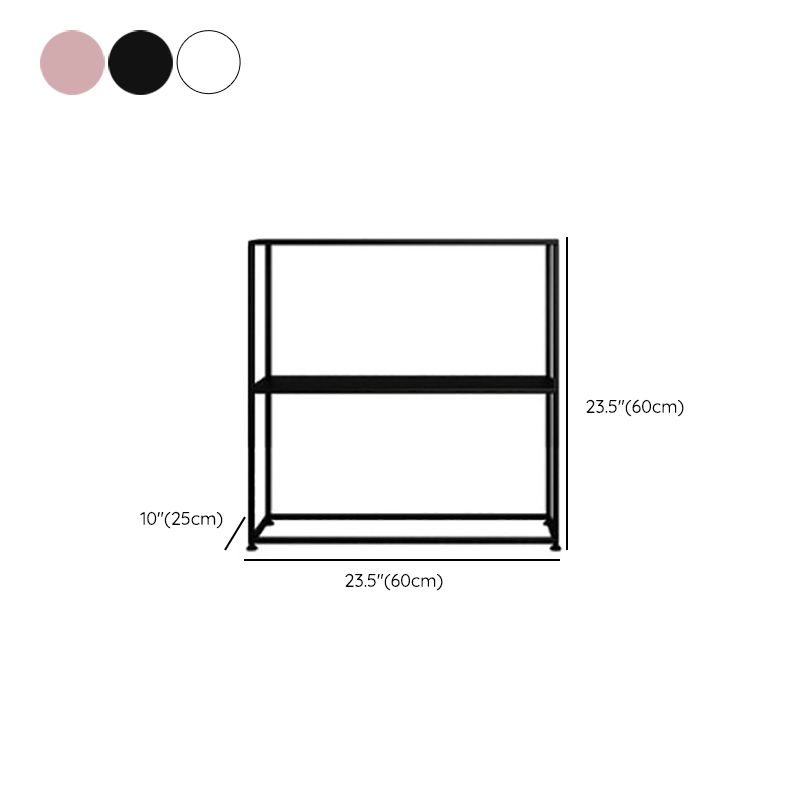 Scandinavian Open Back Standard Bookshelf Metal Bookcase for Study Room