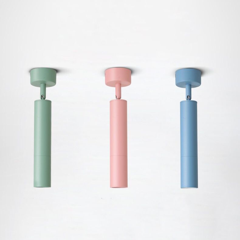 Nordic LED Ceiling Lamp Macaron Flush Mount Light Fixture for Corridor