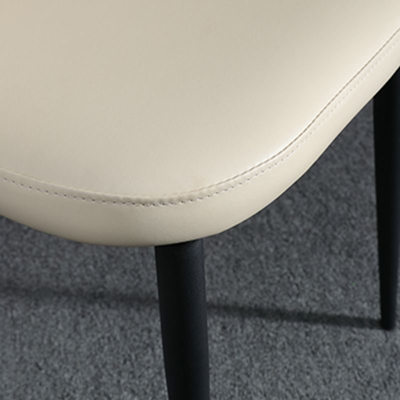 Silla lateral casera tapizada estilo diseñador acabado mate Parsons silla de comedor individual