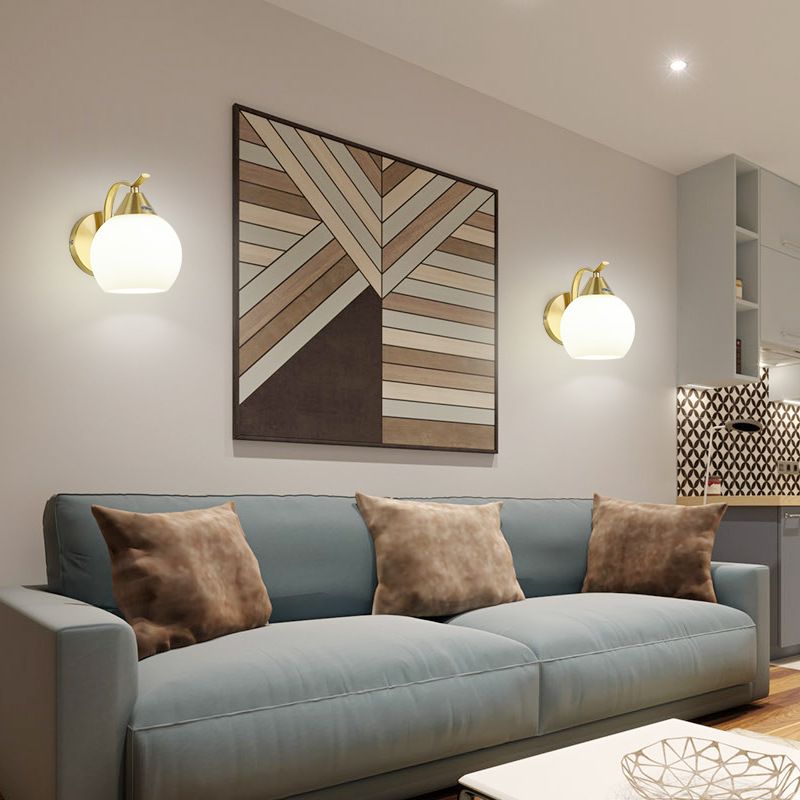 Geometrische mit Glas montierte Lampen zeitgenössischer Multi -Licht -Wandleuchte Leuchte