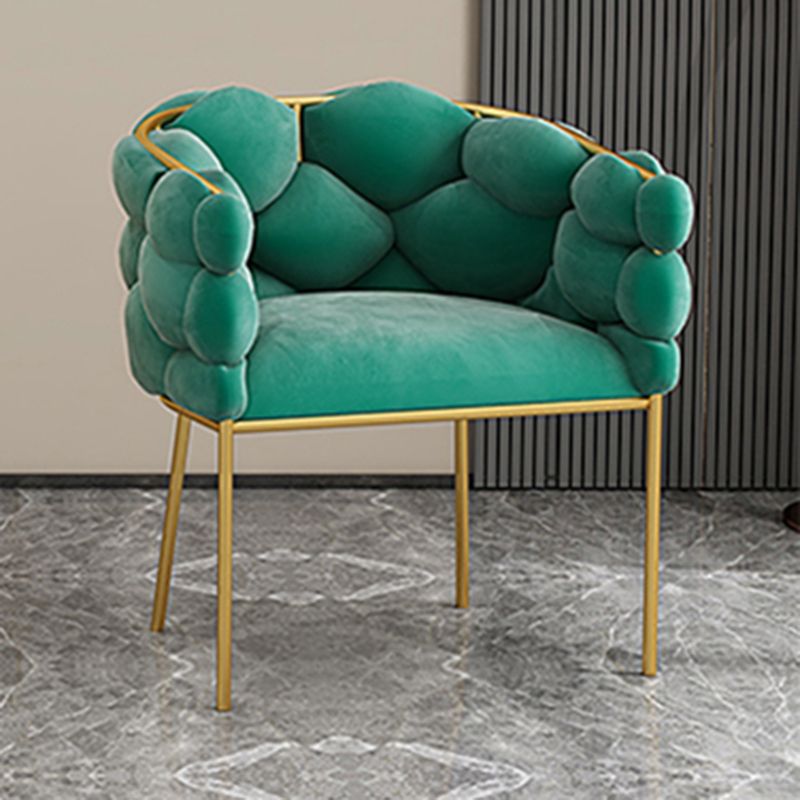 Scandinavian Luxury Upholstered Armless Dining Chairs Solid Back Chair