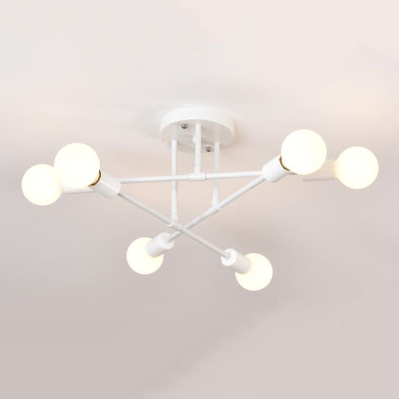 Modern Flush Mount Ceiling Light 6 Light Fixture Flush Mount Lamp for Dining Room