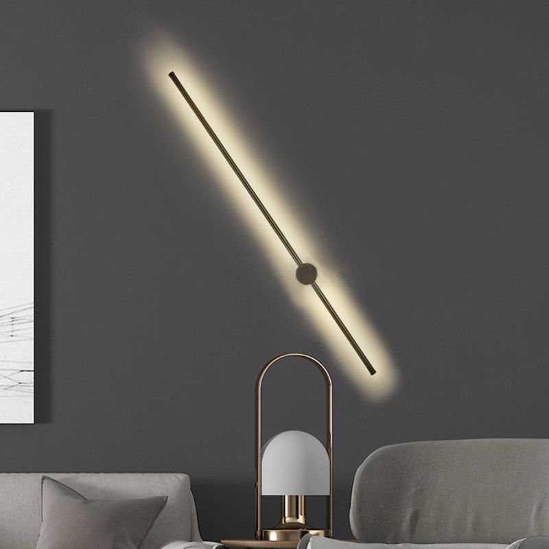Modern Minimalist Style Linear Wall Sconce Lighting Metal Wall Mount Light for Living Room