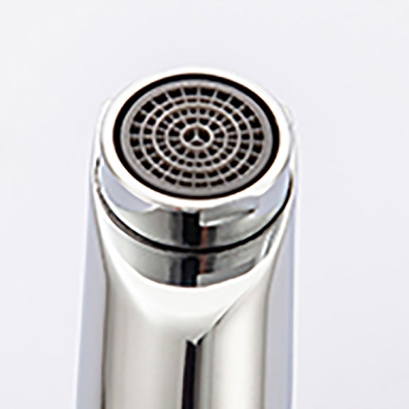 Modern Style Kitchen Faucet Lever Handle Copper Square Kitchen Faucet