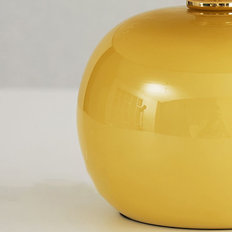 Light a bulloni da tavola moderna vetro giallo da scrivania da funghi per soggiorno camera da letto