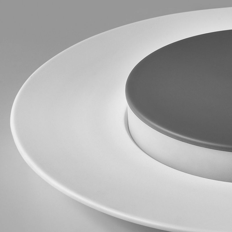 Plafonnier LED rond en acrylique de style moderne – encastré en aluminium macaron pour chambre à coucher