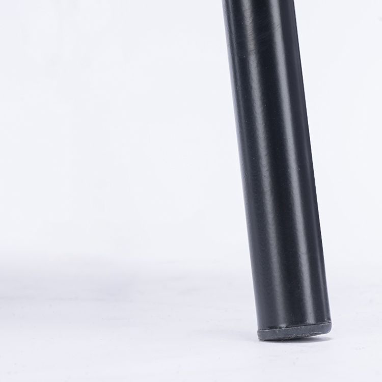 Sillas de comedor sin brazos con respaldo abierto, sillas laterales tapizadas con patas de metal