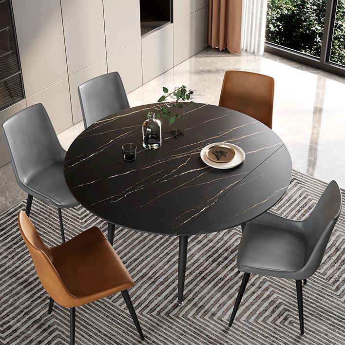 Stile semplicità Tavolo da pranzo a goccia di pietra rotonda per sala da pranzo