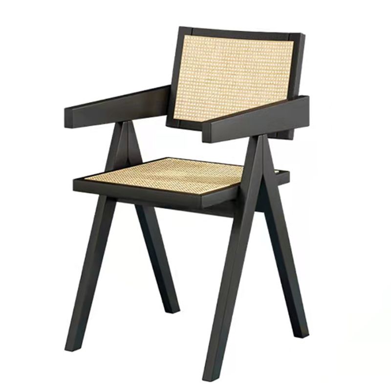 Black Wood Dining Table Set with Chairs 1/2/5 Pieces Modern Dinette Set