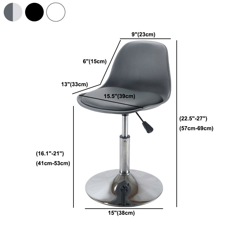 Contemporary Liftable Bar Stool Metal Counter Bar Stool with Metal Legs