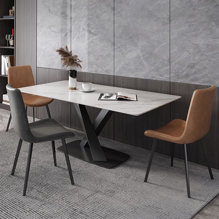 Rectangle Dining Table Set 1/2/4/5/6/7 Pieces Metal Dinette Set for Home