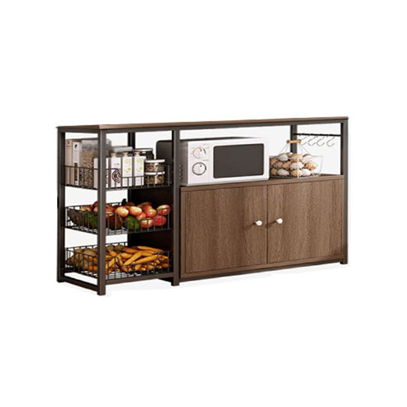 Modern Style Sideboard Metal Open Storage Sideboard for Kitchen Dining Room