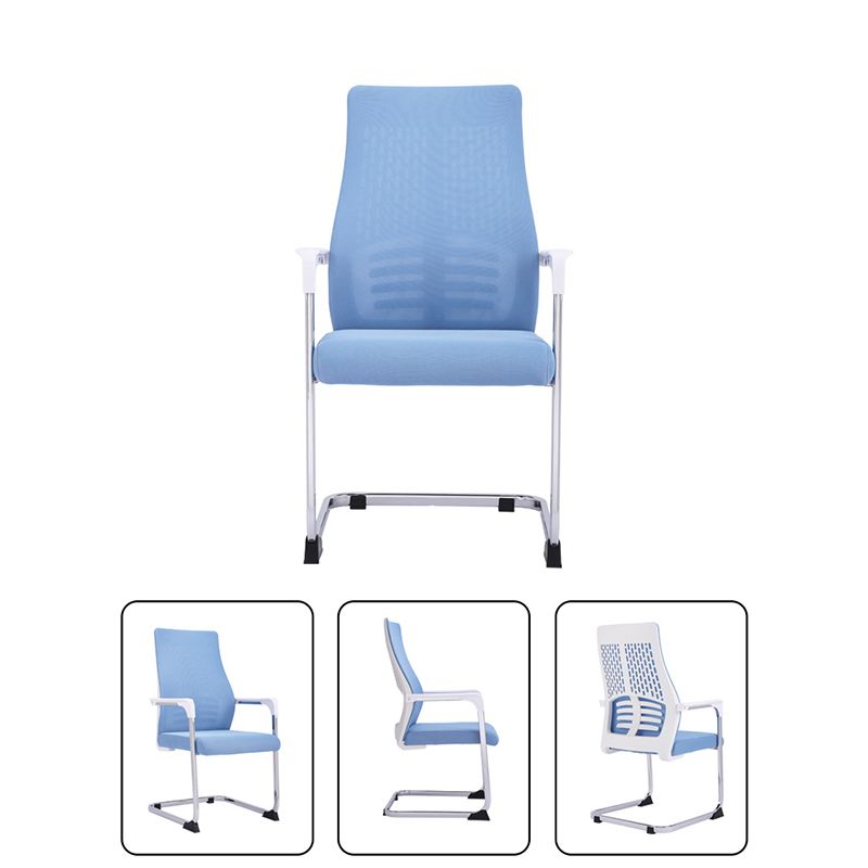 Modern Style Task Chair Mesh Office Chair with Fixed Arms for Home Office