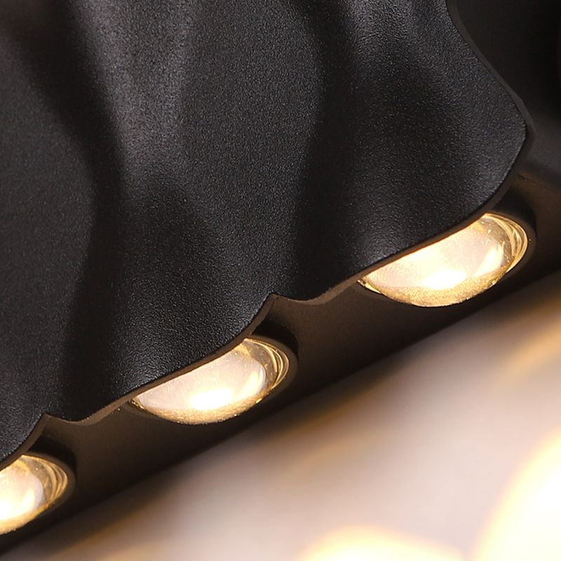 Lampe murale en origami simplicité moderne simplicité lampe à support mural en aluminium pour le salon