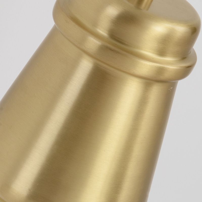 Lámpara de apliquet de acabado dorado latón minimalista 1 lámpara de montaje de pared ligera con brazo