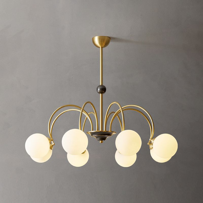 Moderne glazen kroonluchter verlichtingsarmaturen Multi Head hangende kroonluchter voor eetkamer