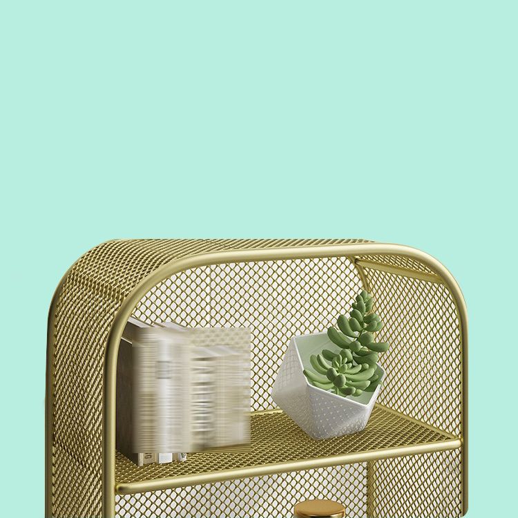 Iron Modern Standard Bookshelf Closed Back Vertical Bookcase for Home