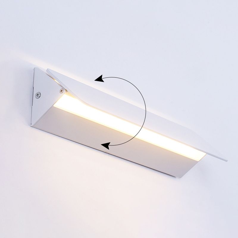 Accesorios de luz rectangulares de aluminio apliques de pared de estilo minimalista modernos para sala de estar