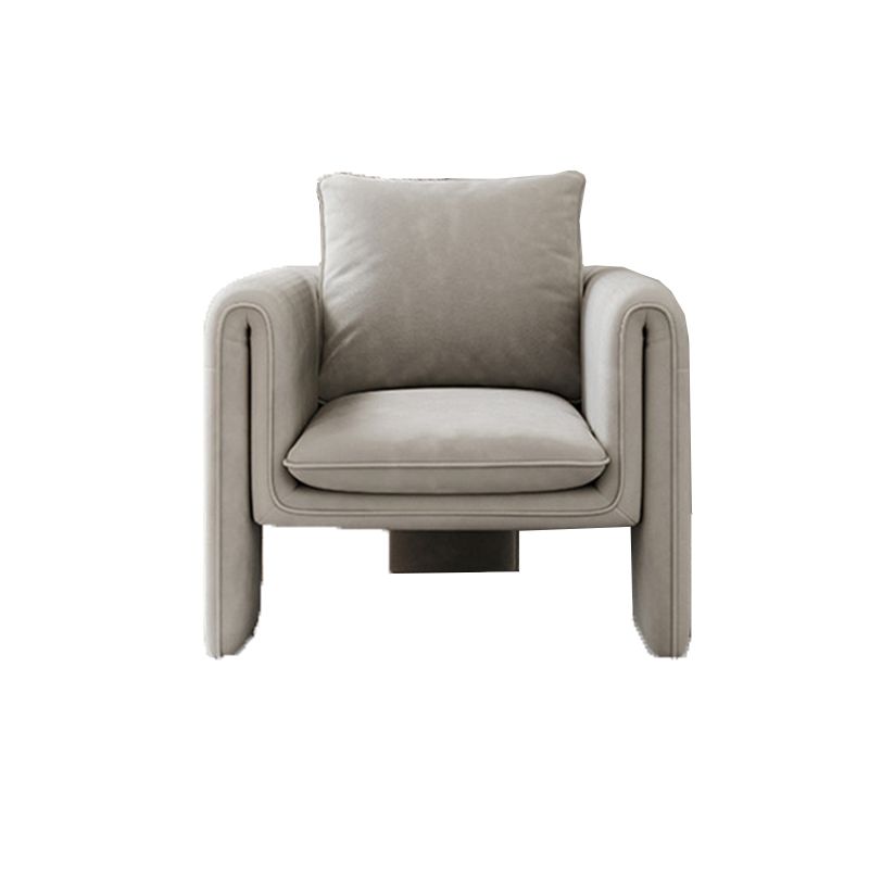 35.43" High Velvet Armless Chair Solid Wood Frame Chair for Living Room