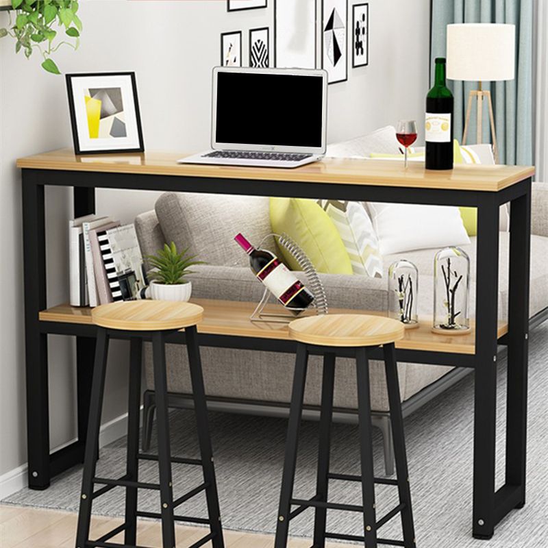 Modern Style 1/2/3 Pieces Wood Rectangular Bar Table Set for Dining Room