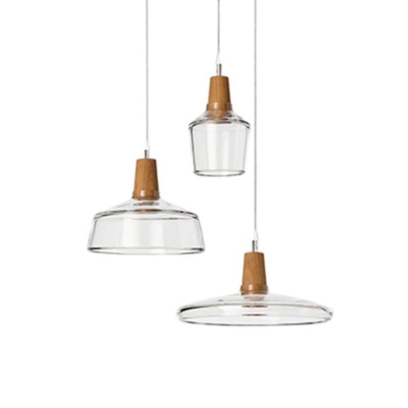 Iluminación colgante de tazón luces de techo industrial vaso 1 luces colgantes de luz