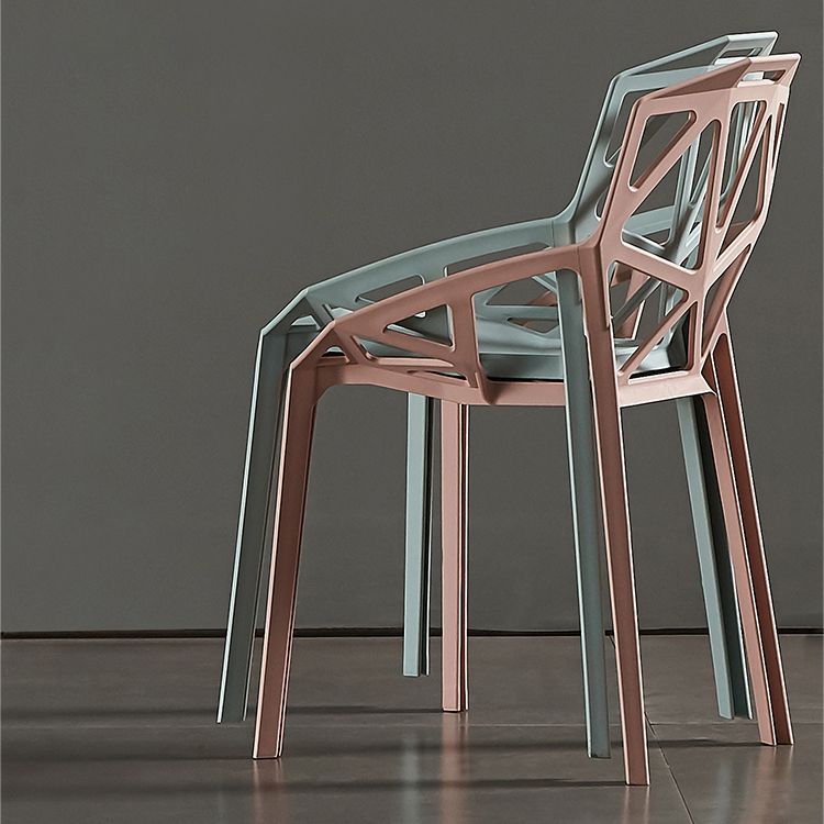 Sedie moderne sedie da pranzo con gambe di plastica per cucina