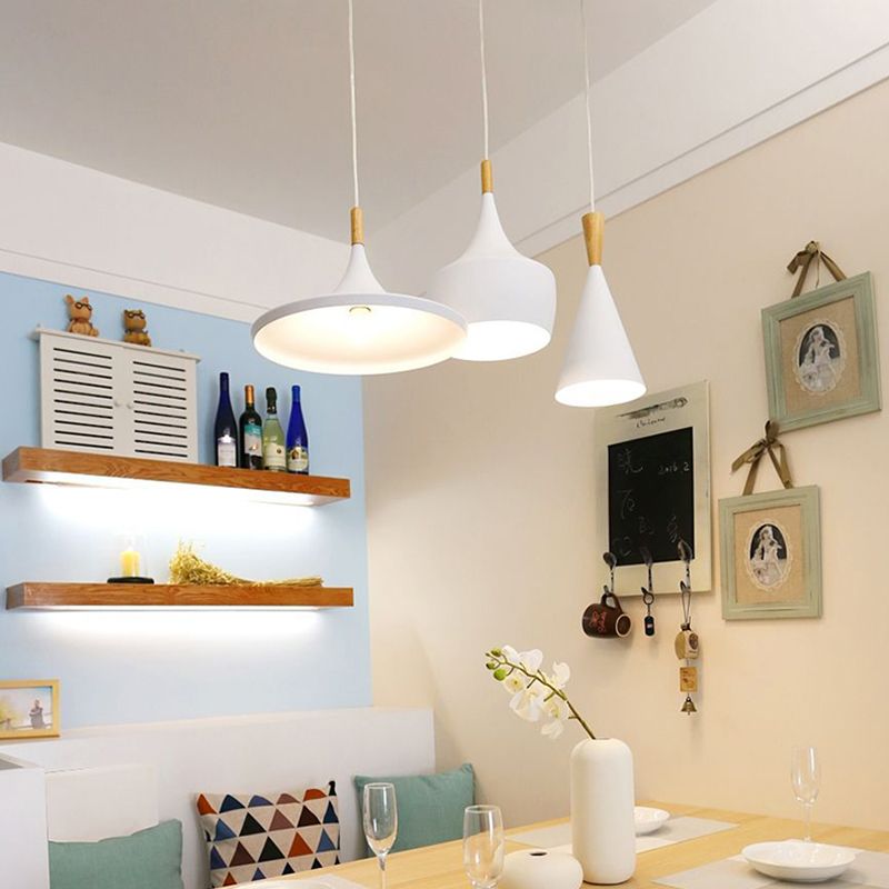 Macaroon Modern Hanging Lamps Aluminium Pendant Pending Lighting Fixtures pour le salon