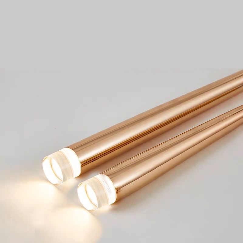 Gold Conical Hanging Light Fixture Simple 1-Light Metal Pendant Lighting for Bar