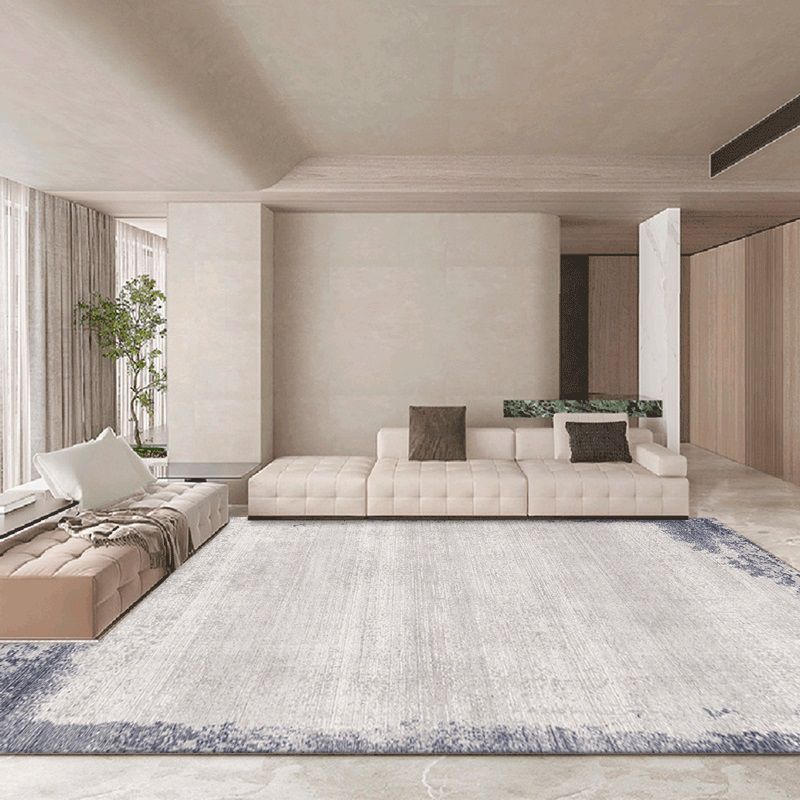 Minimalist Rectangle Printed Rug Polyester Indoor Rug Stain Resistant Carpet for Home Decoration