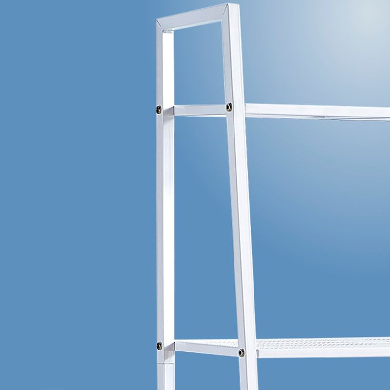Modern Metal Ladder Bookshelf Vertical Open Bookshelf for Living Room