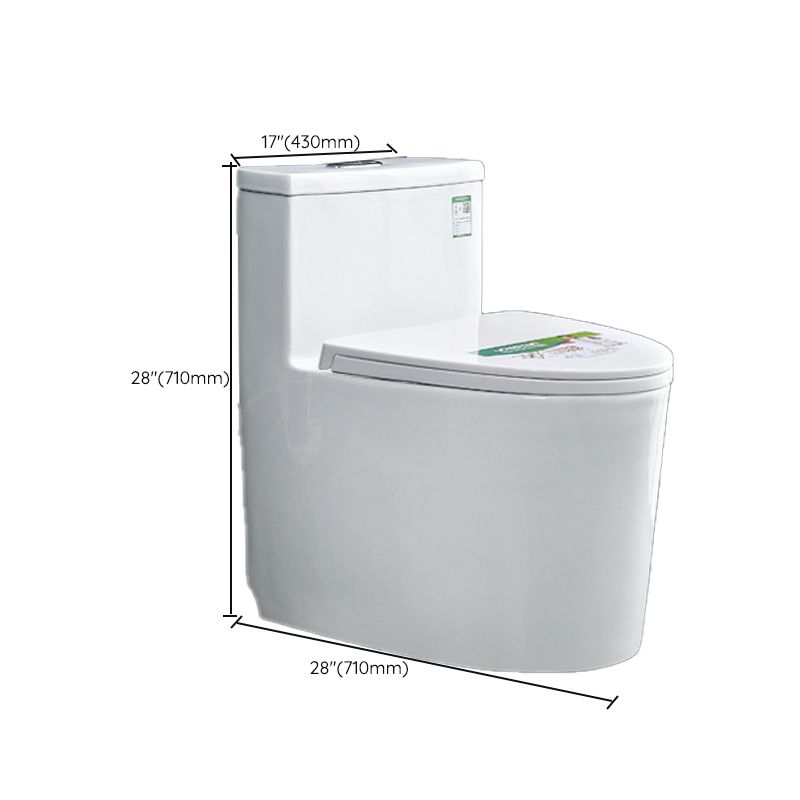 Contemporary 1 Piece Flush Toilet Floor Mounted Urine Toilet (Spray Gun not Included)