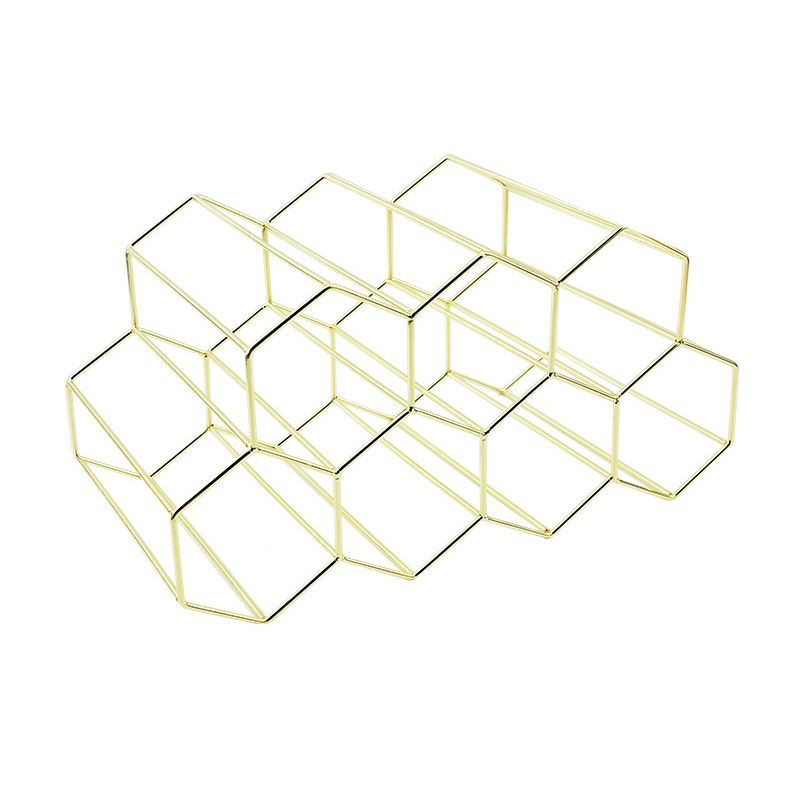 Glam Stainless Steel Wine Rack Bottle Countertop Bottle Holder