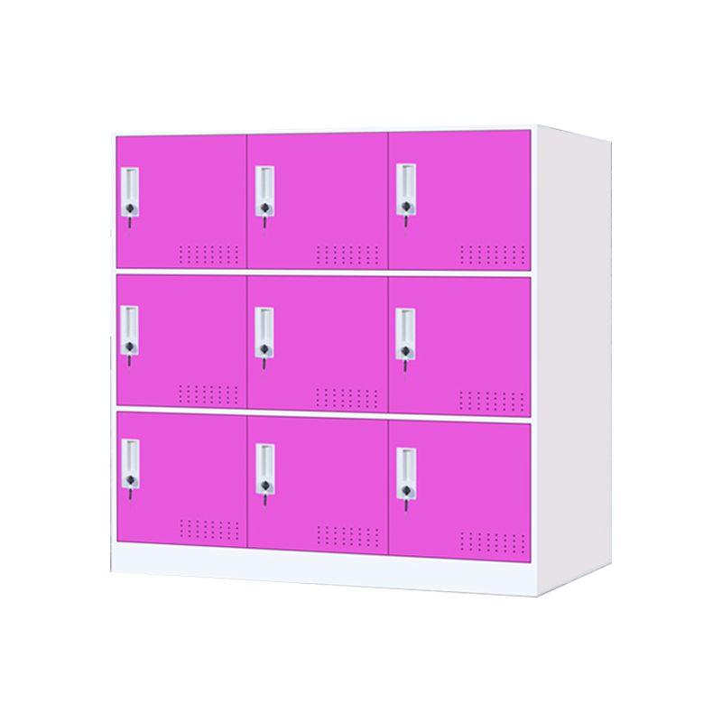Metal Indoor Cabinet for Bathroom Contemporary Storage Cabinet with Hinged Doors