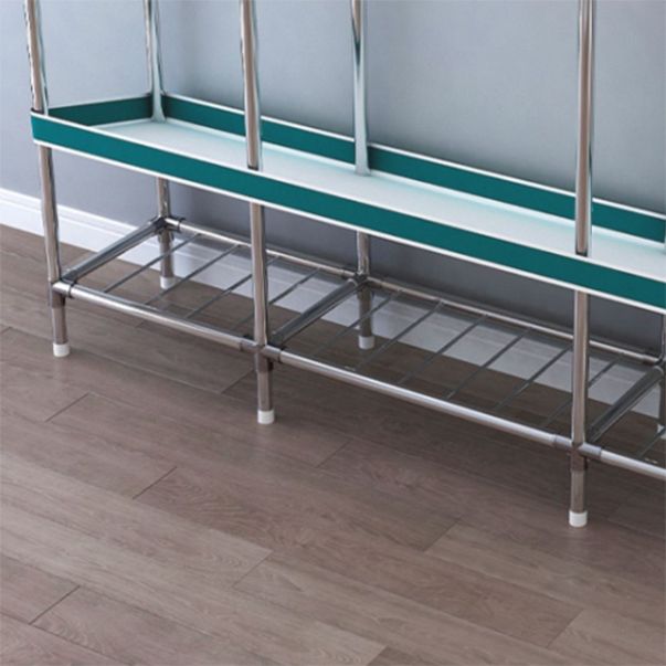 Modern Style Wardrobe Armoire Aluminum Alloy Frame Wardrobe Cabinet for Home