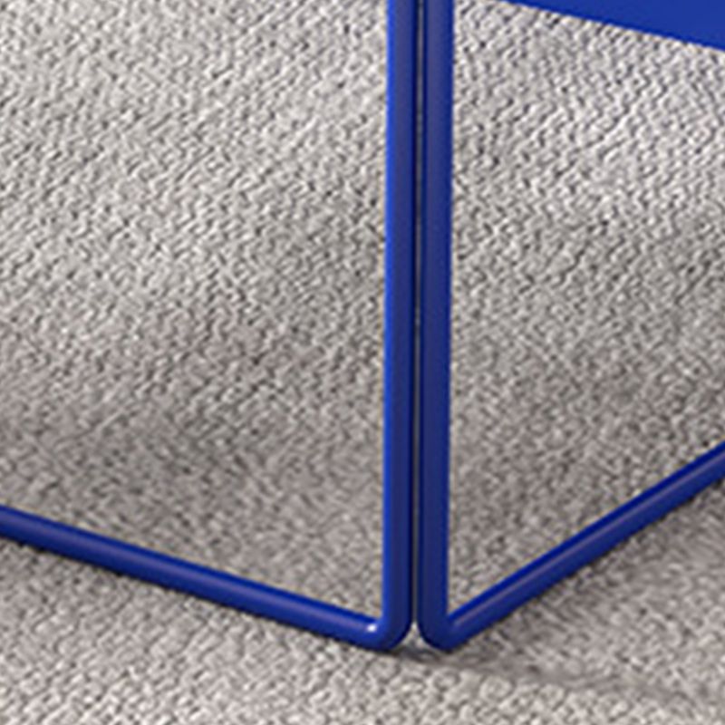 Trestle Coffee Table Mid-Century Modern Iron Coffee Table for Living Room