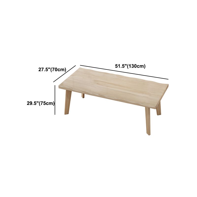 Modern Style Dining Table Rectangle Solid Wood Table for Home