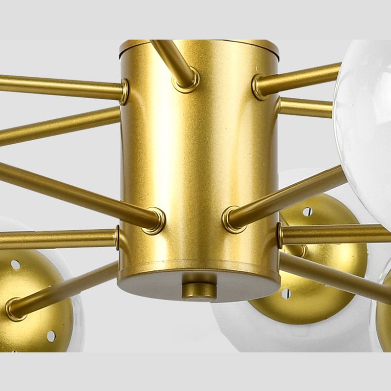 Globe Chandelier Lighting Multi-Head Suspension Pendant Lamps for Living Room